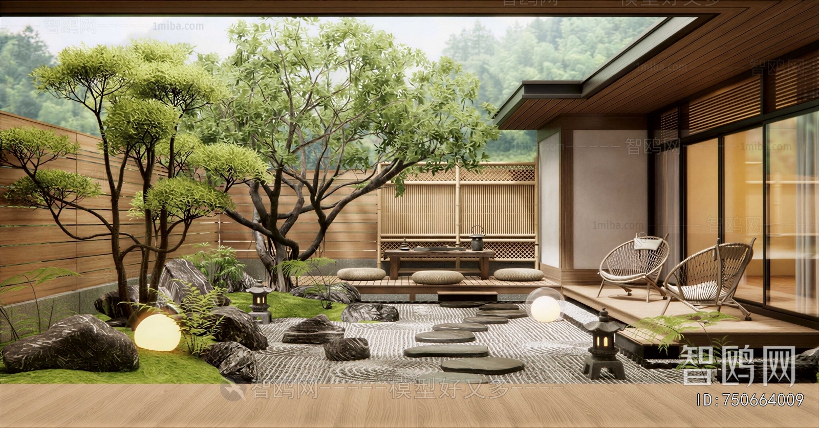 Japanese Style Courtyard/landscape