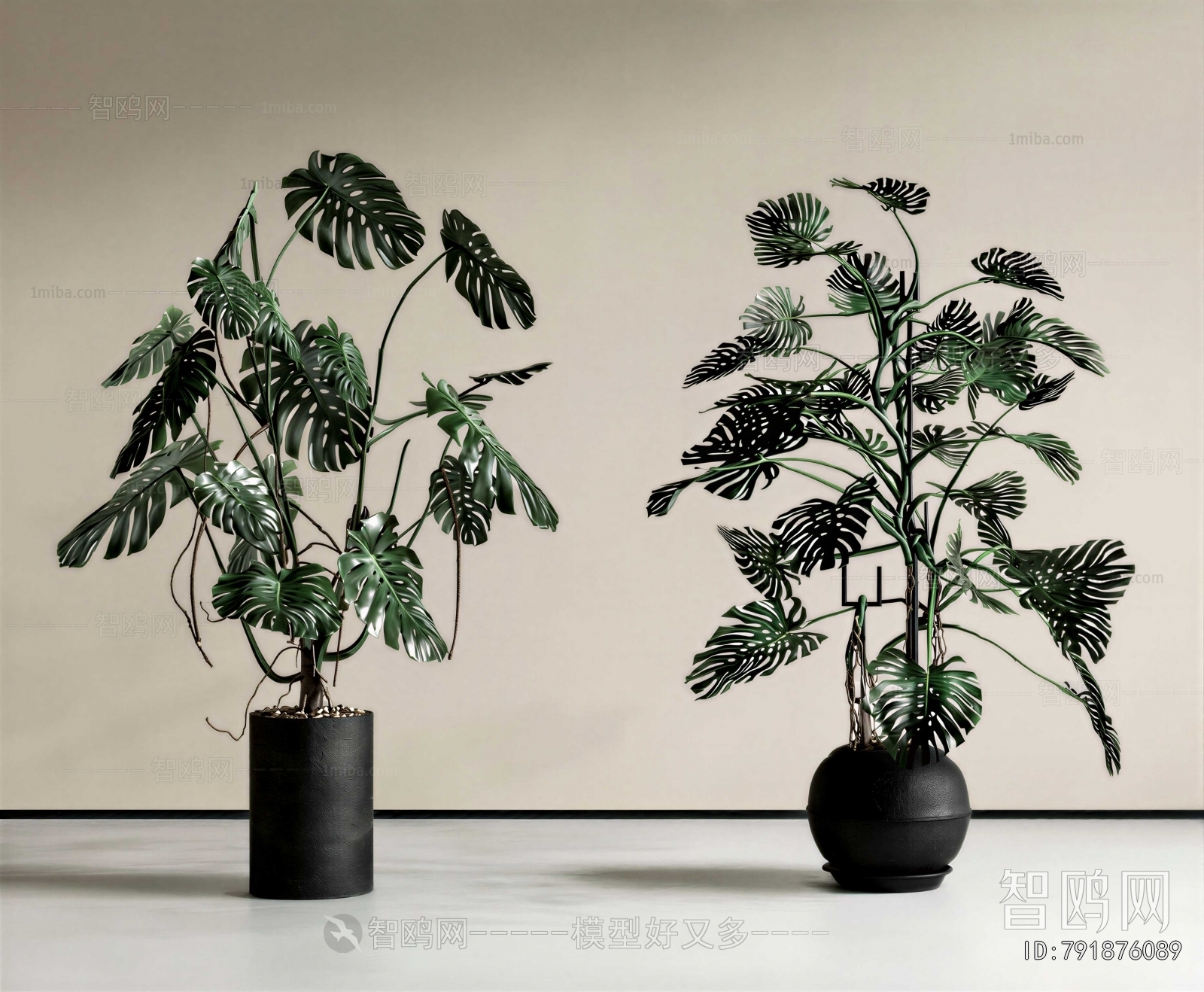 Modern Ground Green Plant Potted Plants