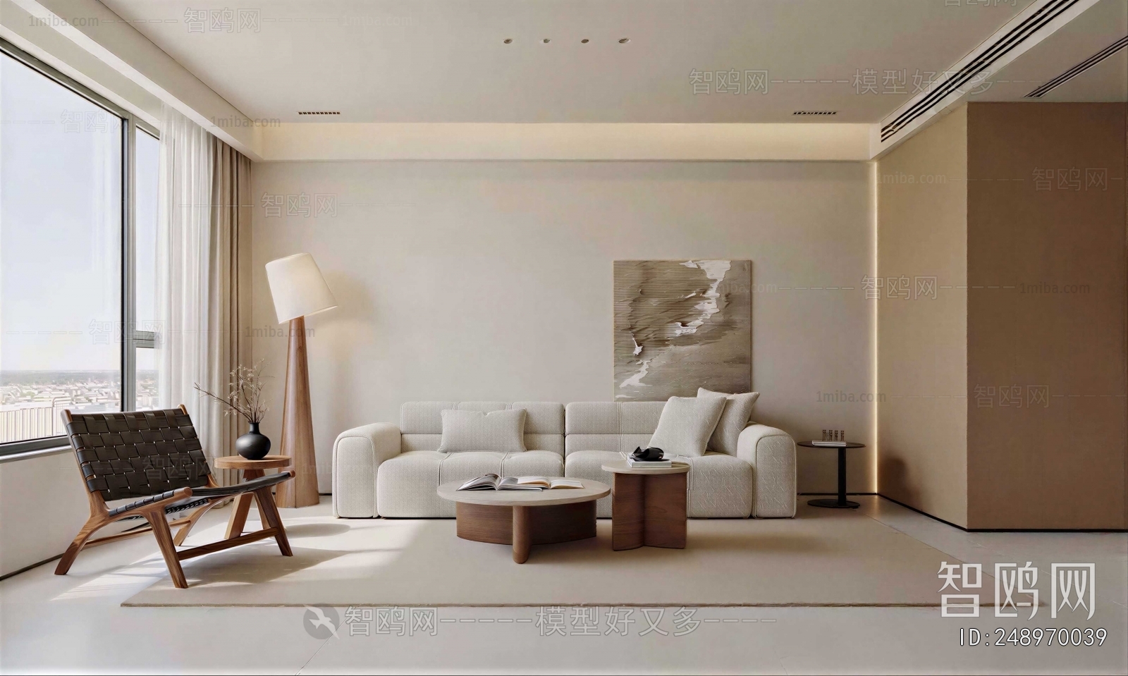 Wabi-sabi Style A Living Room