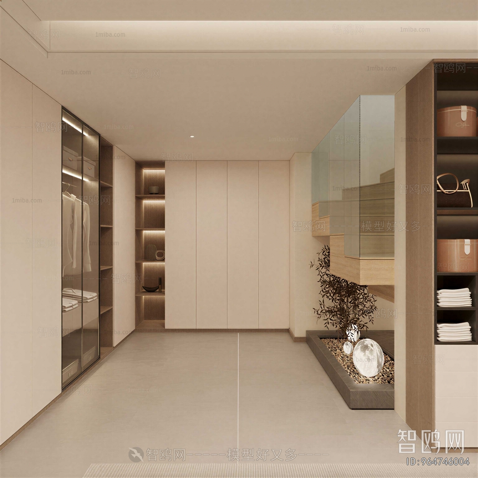 Modern Clothes Storage Area