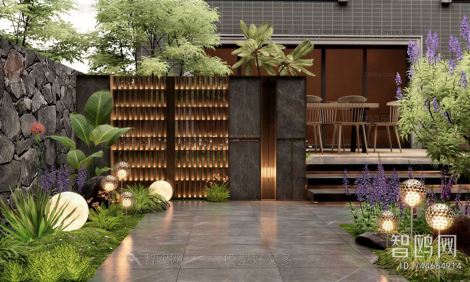 Modern Courtyard/landscape