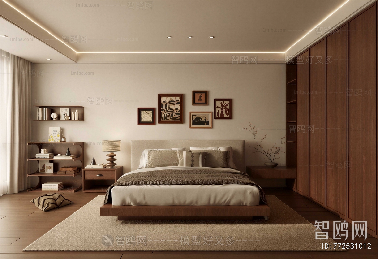 Wabi-sabi Style Bedroom