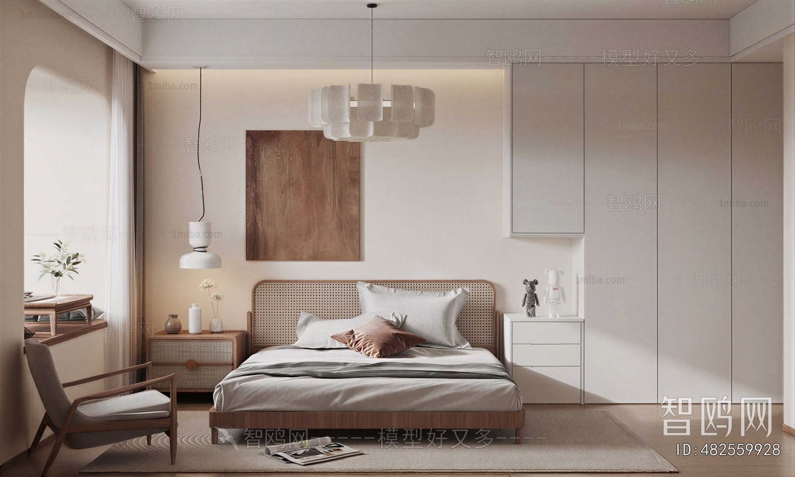 Wabi-sabi Style Bedroom