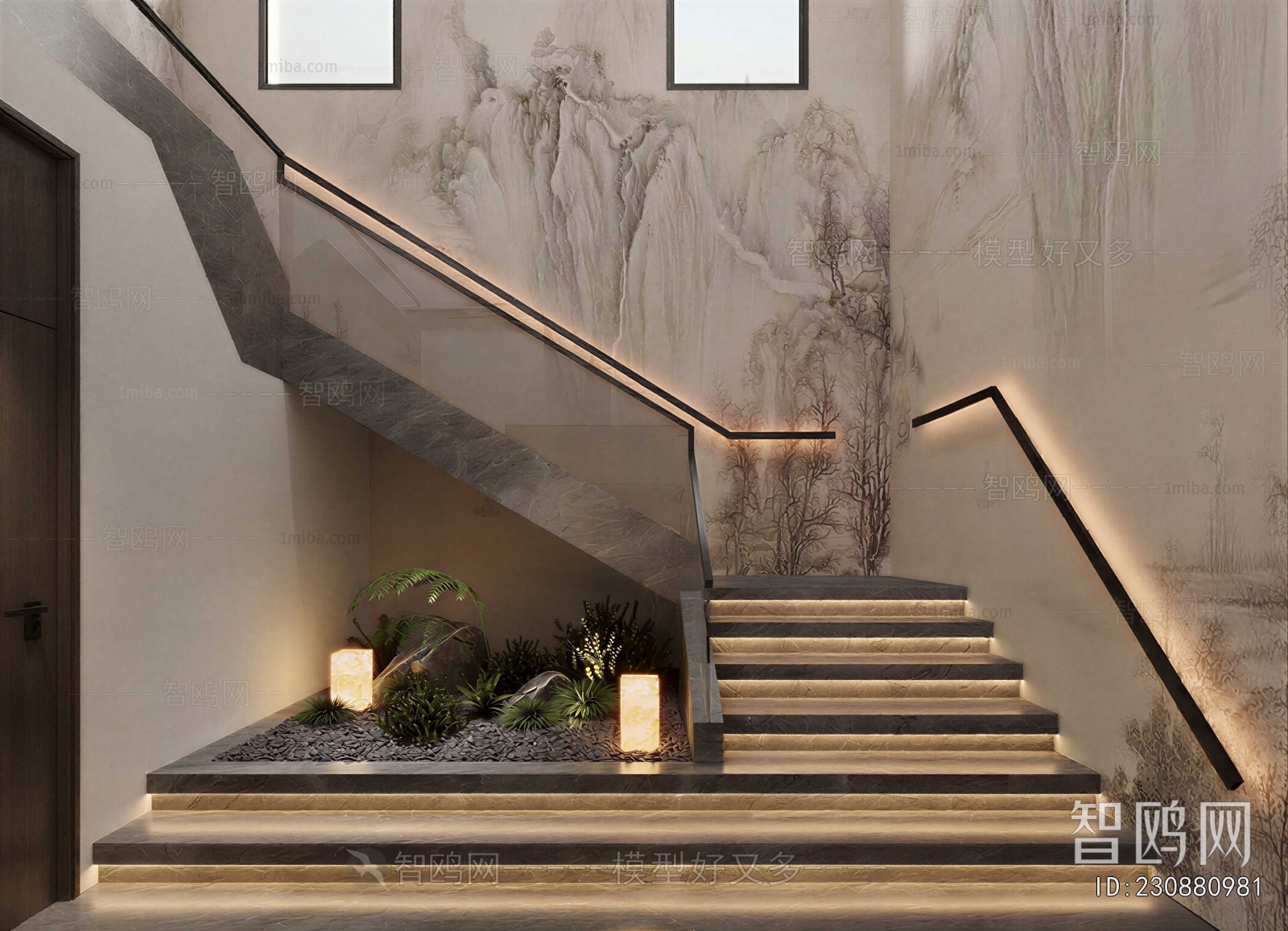 New Chinese Style Stairwell