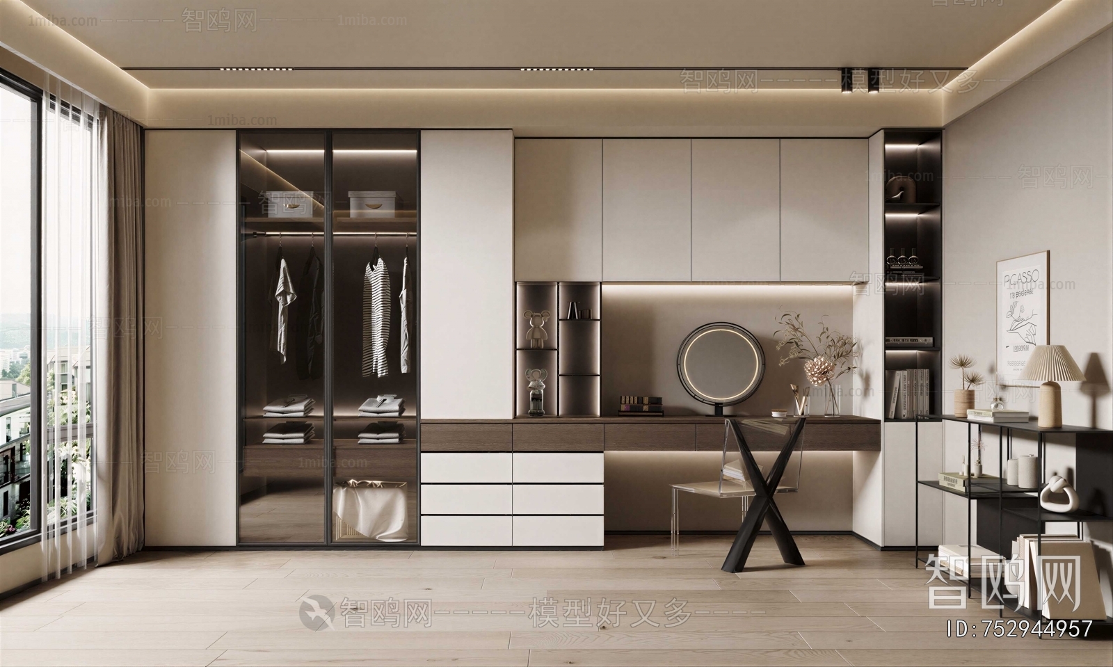 Modern Clothes Storage Area