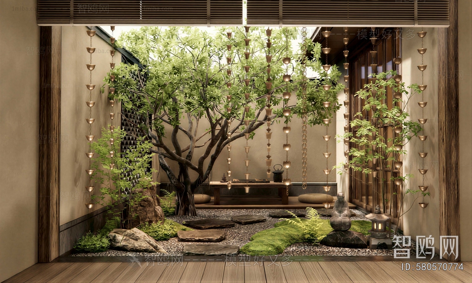 Japanese Style Courtyard/landscape