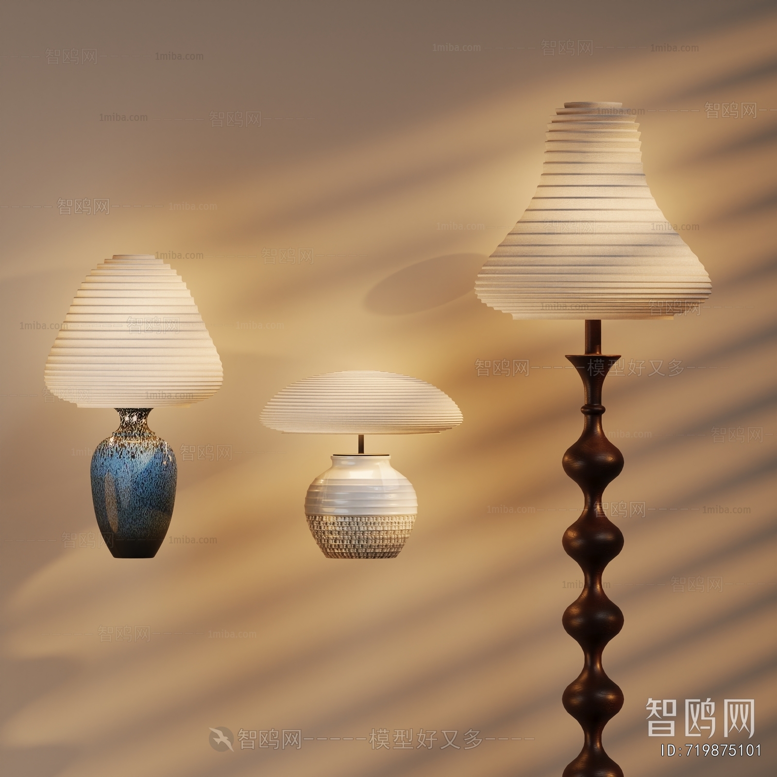 Wabi-sabi Style Table Lamp