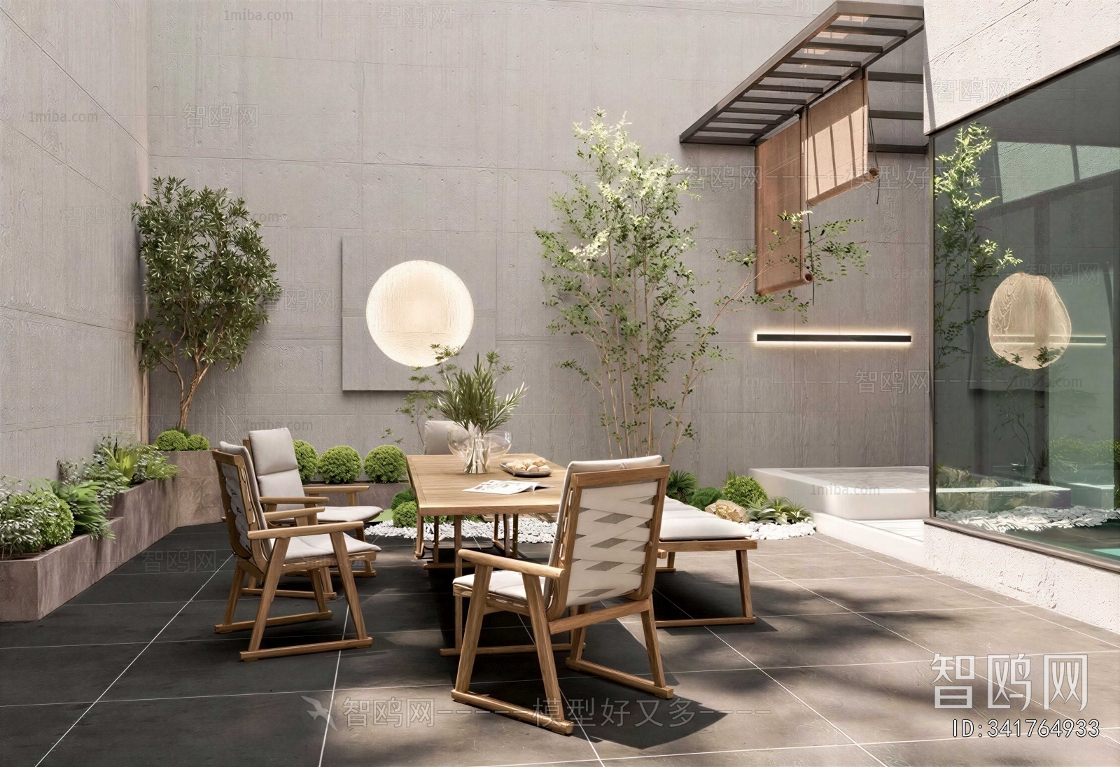 Modern Courtyard/landscape