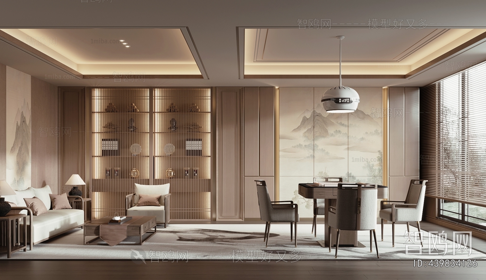 New Chinese Style Chess And Card Room