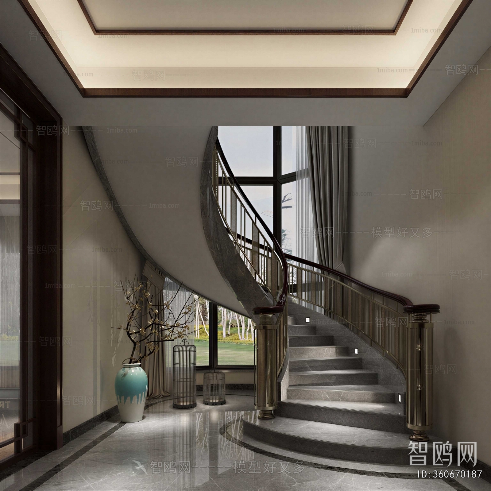 New Chinese Style Stairwell