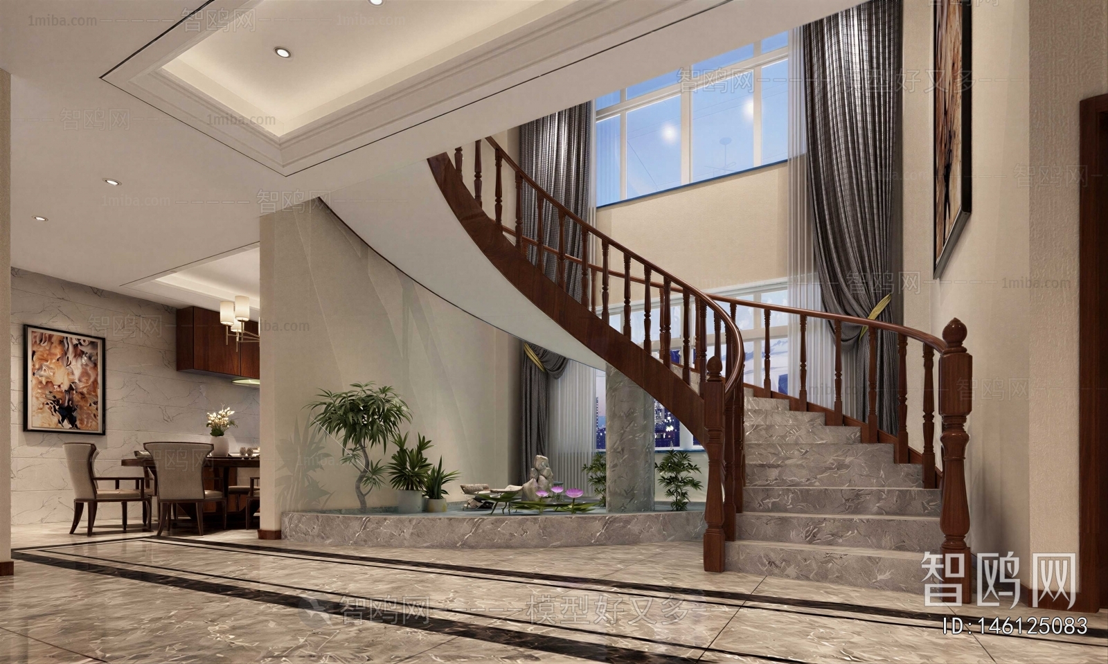 New Chinese Style Stairwell