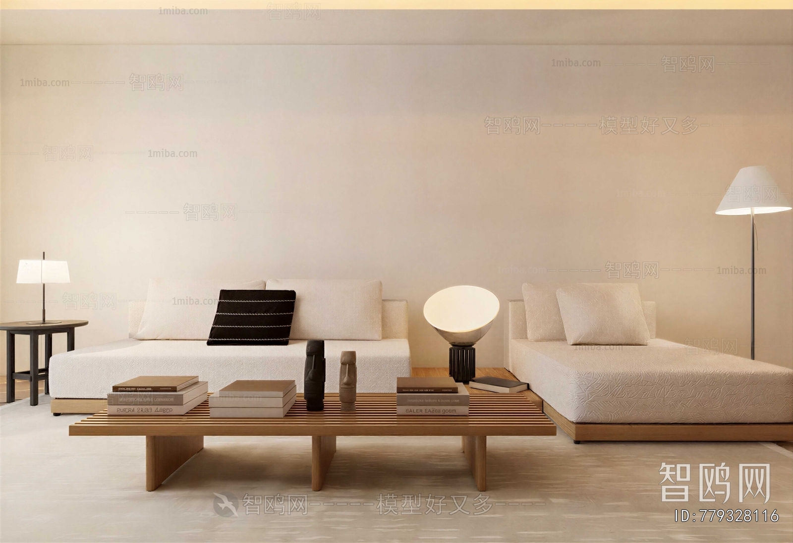 Wabi-sabi Style Sofa Combination