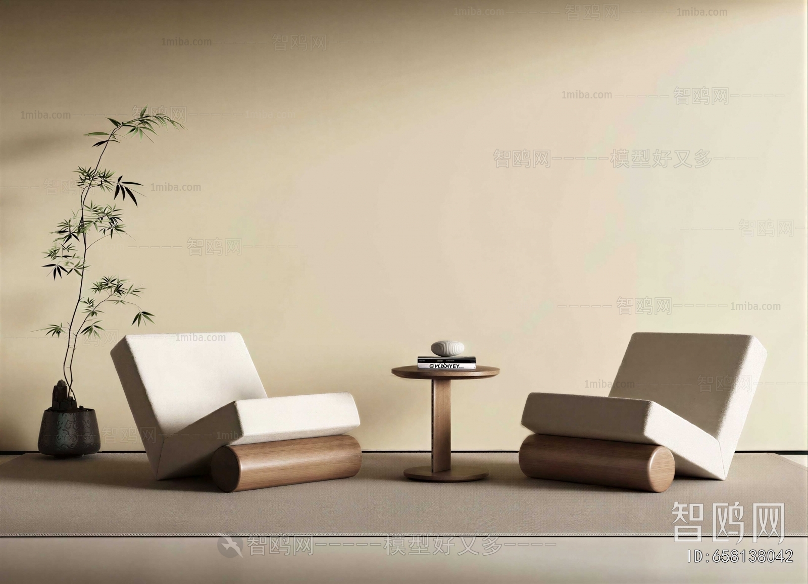 New Chinese Style Lounge Chair