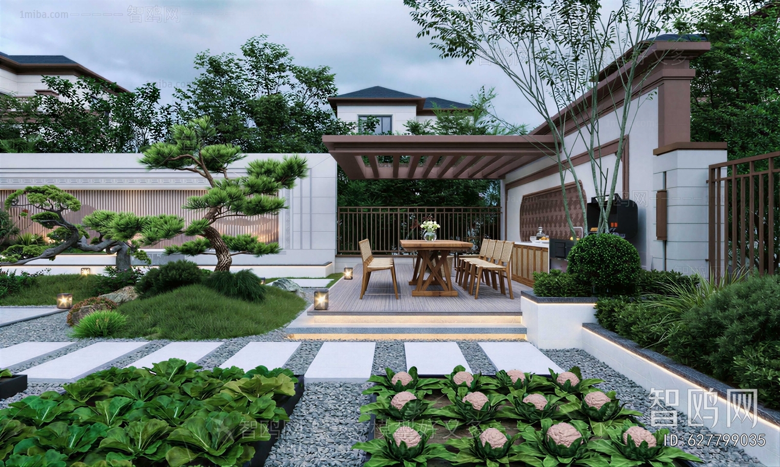 New Chinese Style Courtyard/landscape