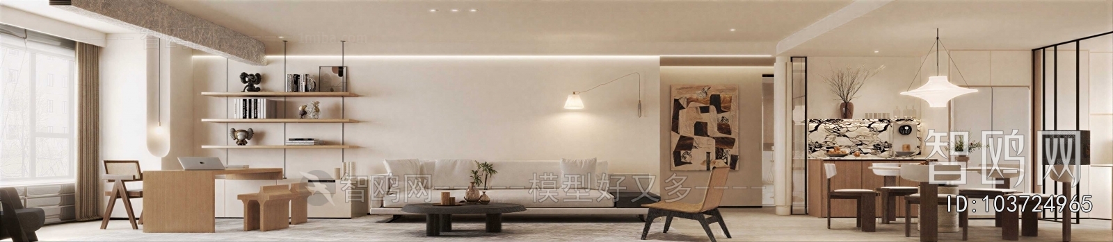 Wabi-sabi Style A Living Room