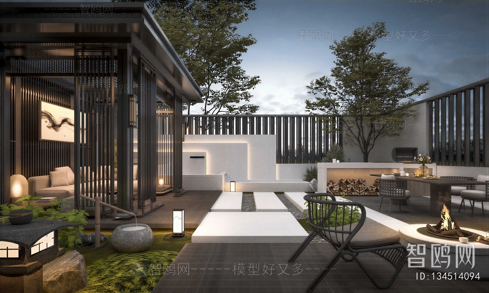 Japanese Style Courtyard/landscape