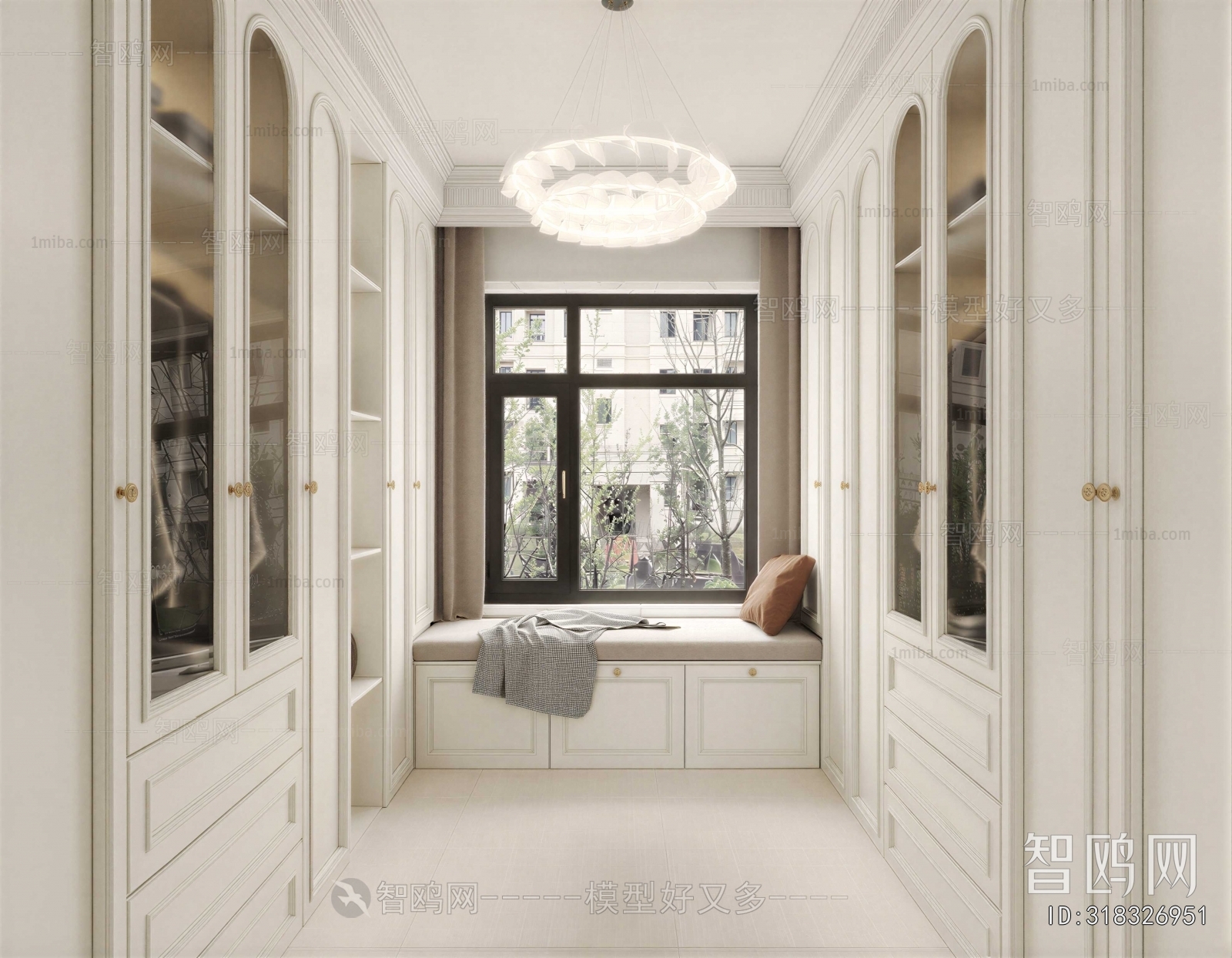 French Style Clothes Storage Area