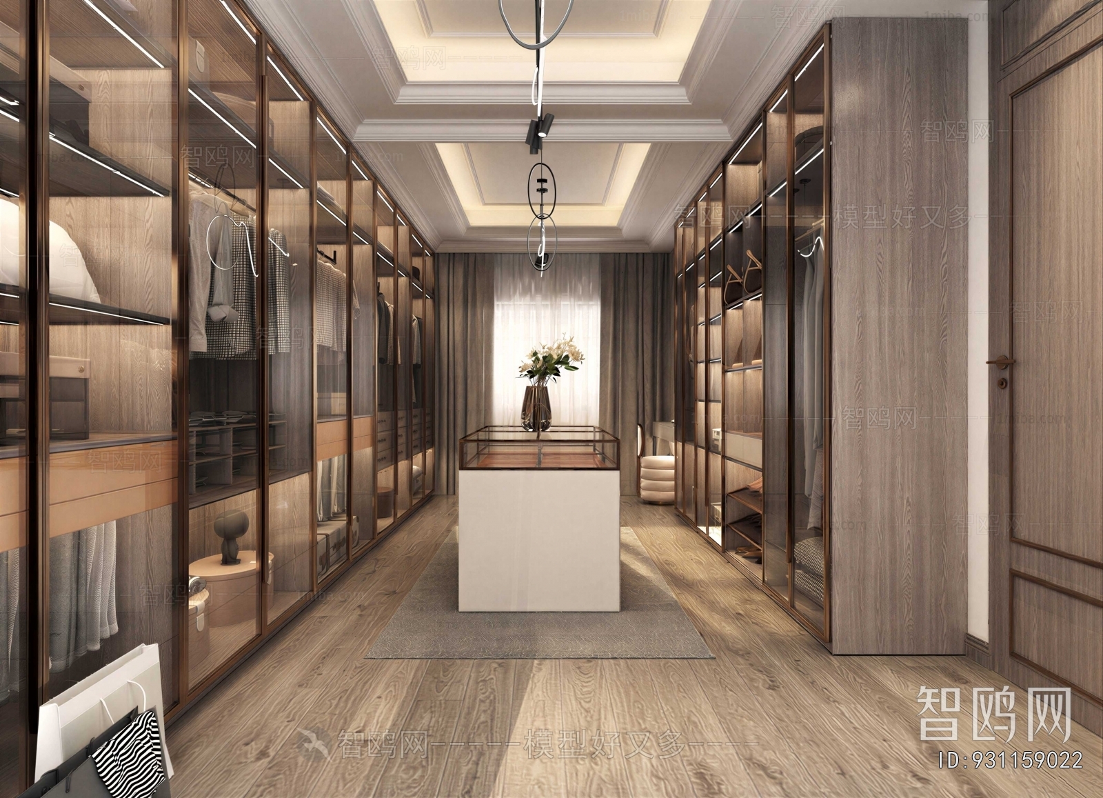 Modern Clothes Storage Area