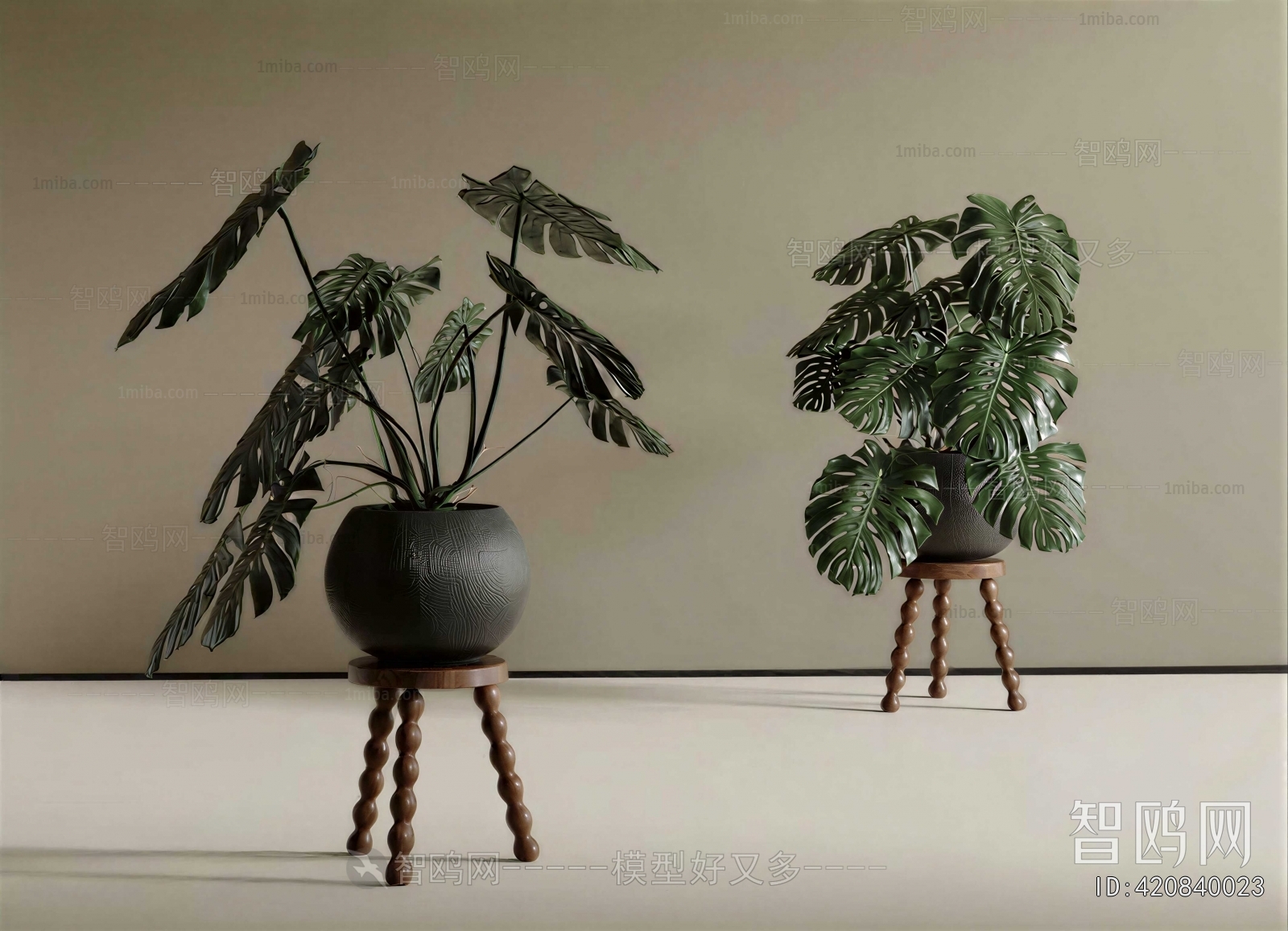 Modern Ground Green Plant Potted Plants