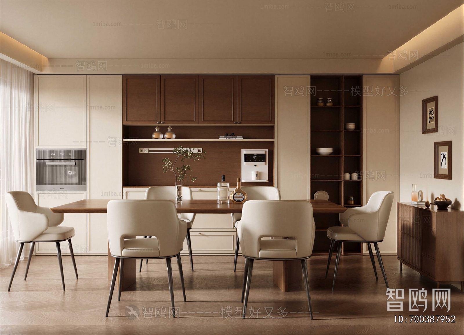 Wabi-sabi Style Dining Room