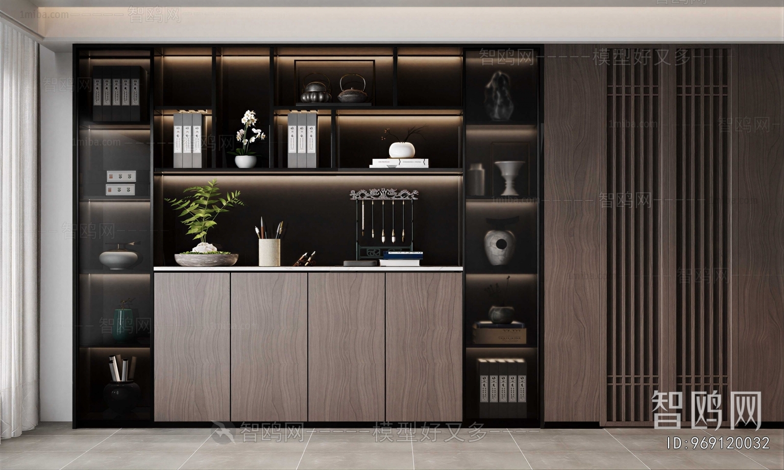 New Chinese Style Bookcase