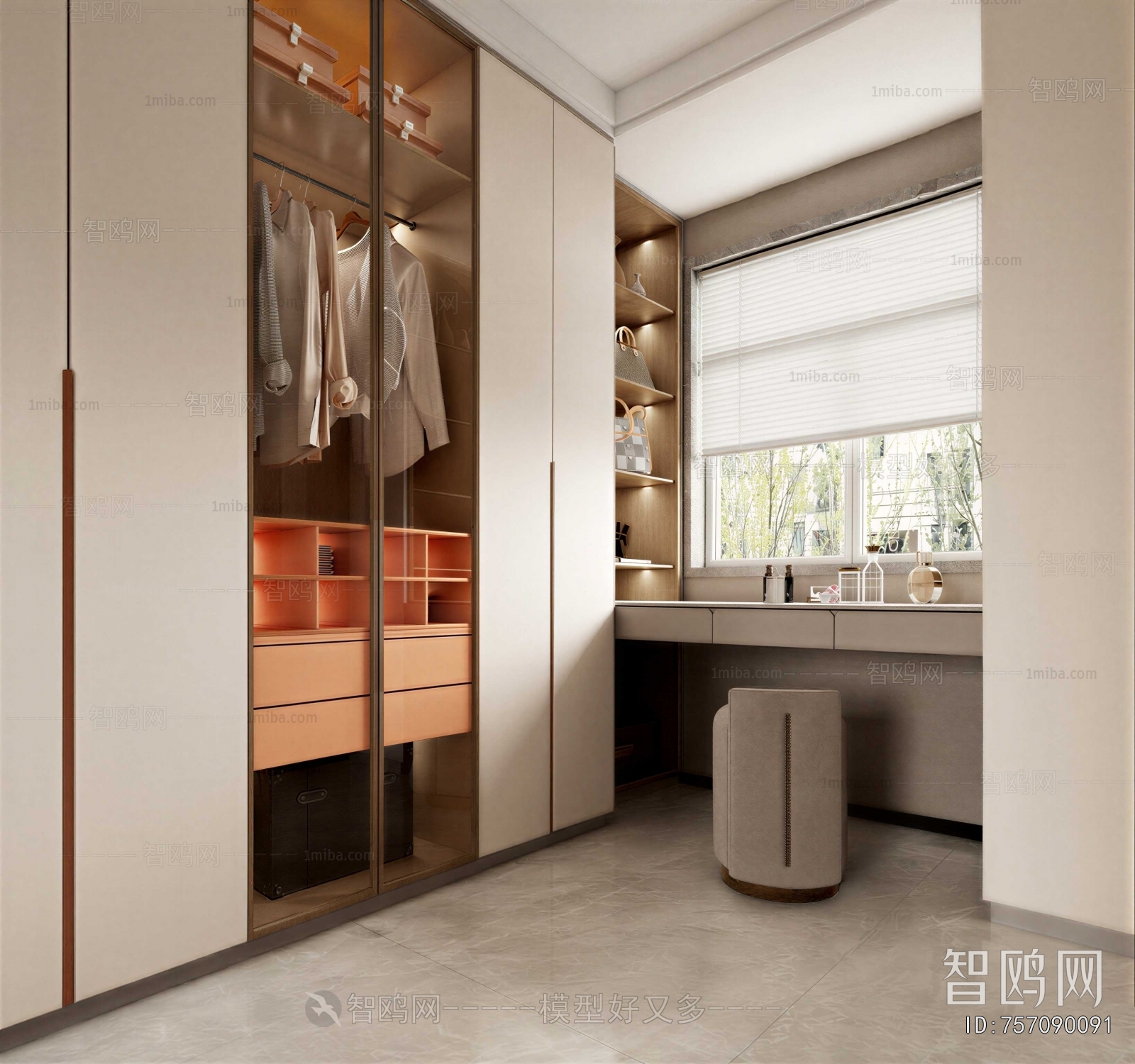 Modern Clothes Storage Area