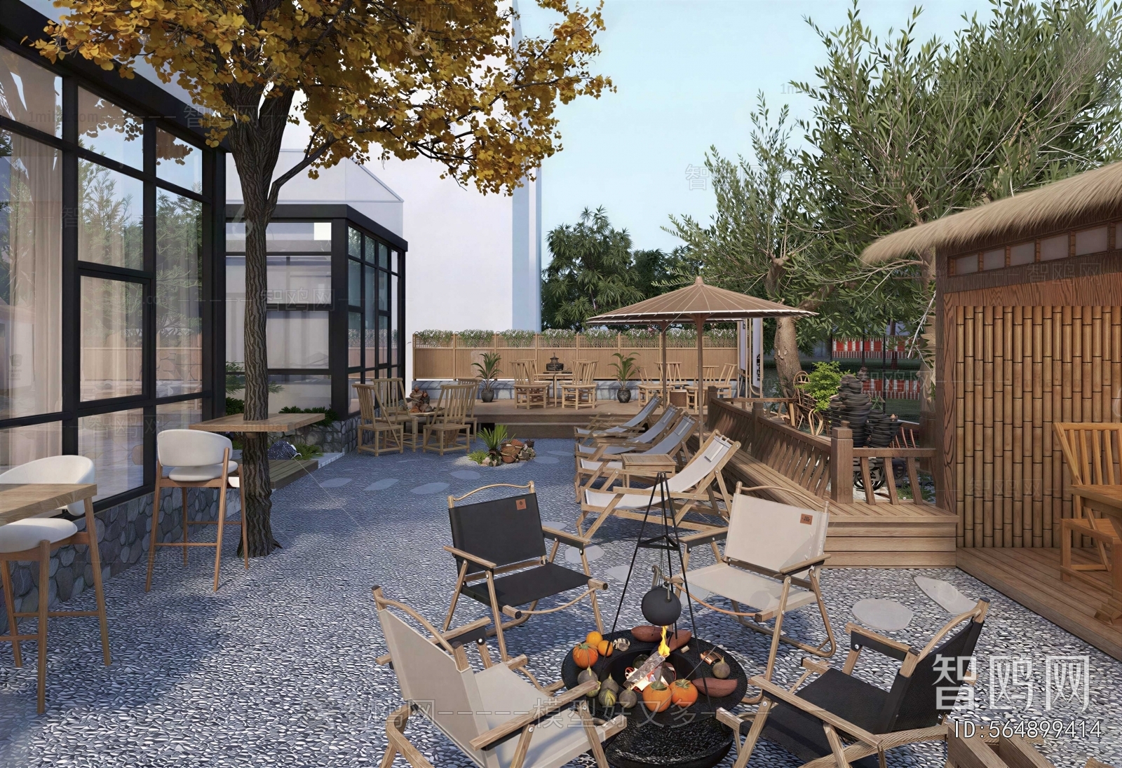 Modern Courtyard/landscape