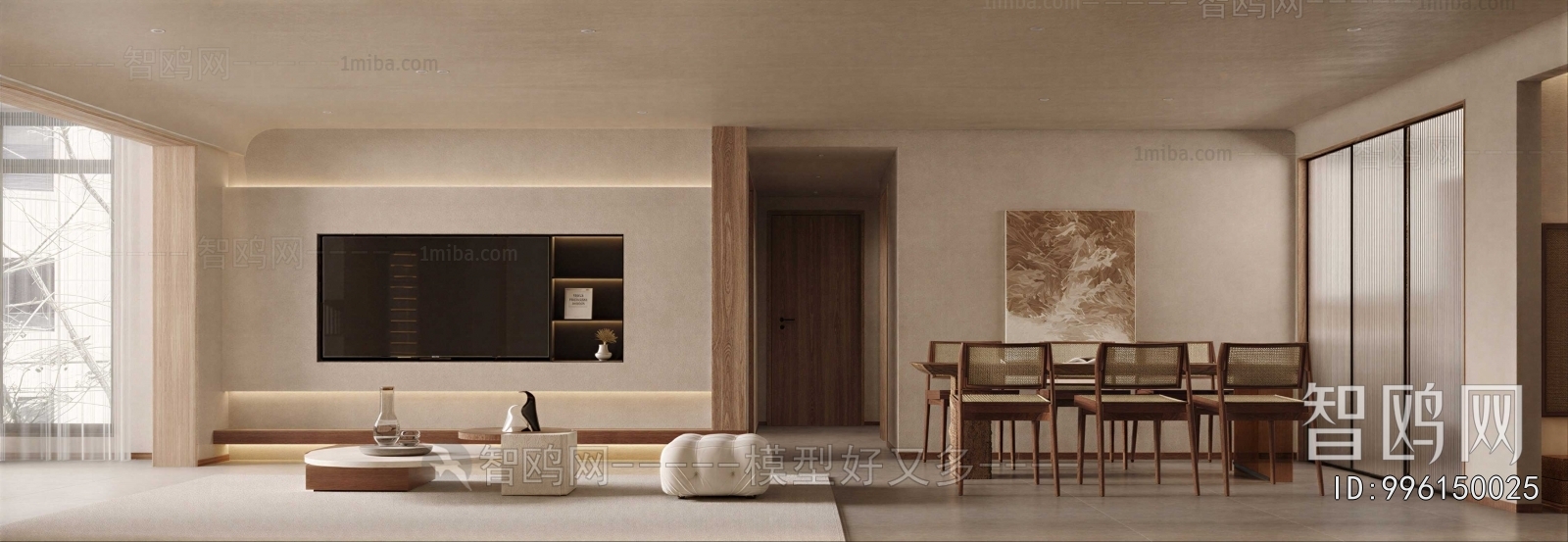 Wabi-sabi Style A Living Room