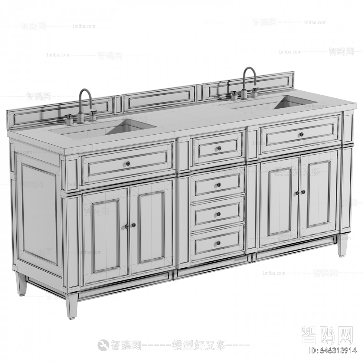 European Style Bathroom Cabinet