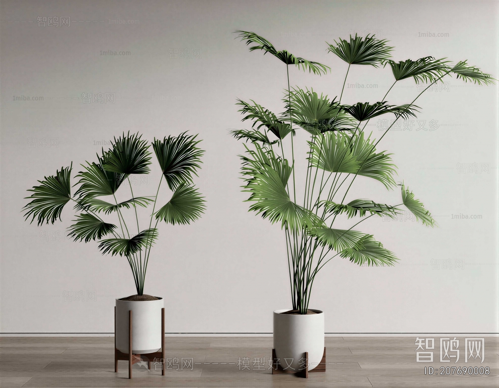 Modern Ground Green Plant Potted Plants