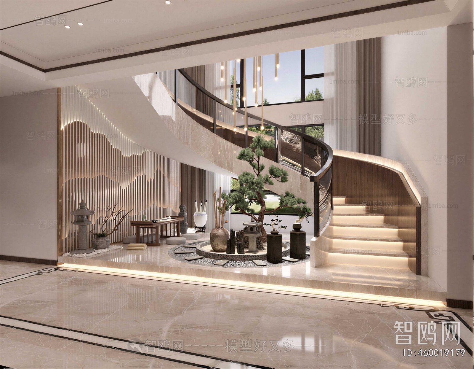 New Chinese Style Stairwell