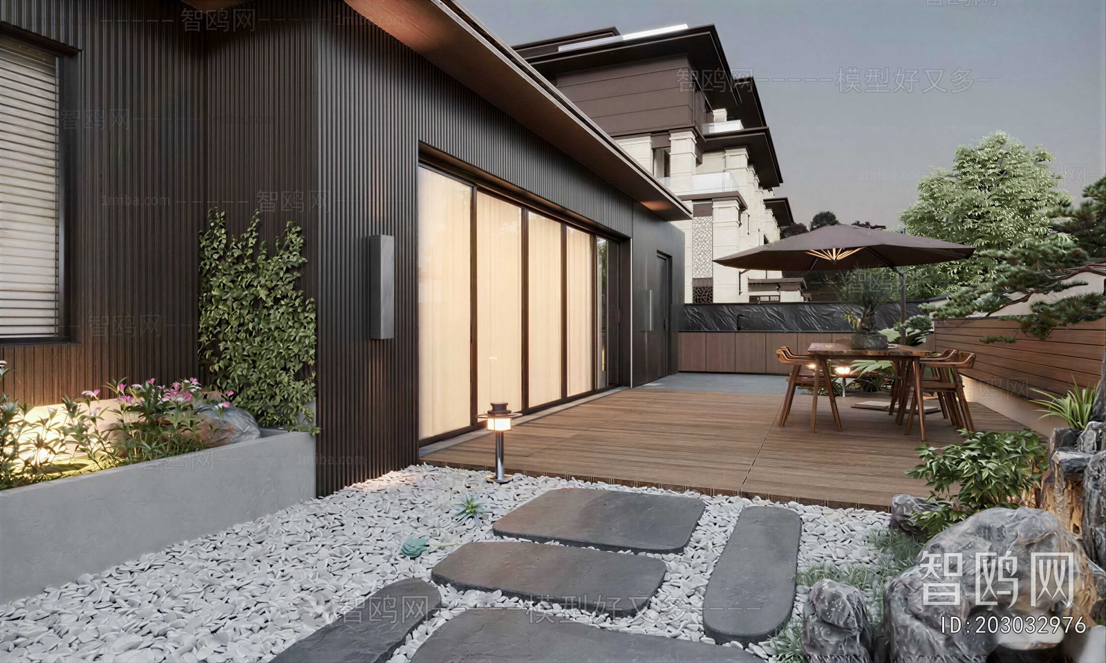 Modern Courtyard/landscape