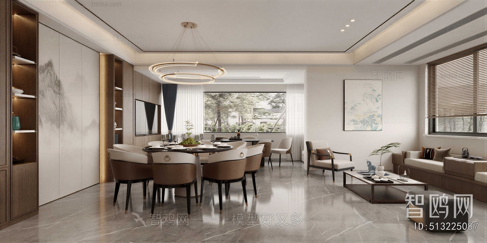 New Chinese Style Dining Room