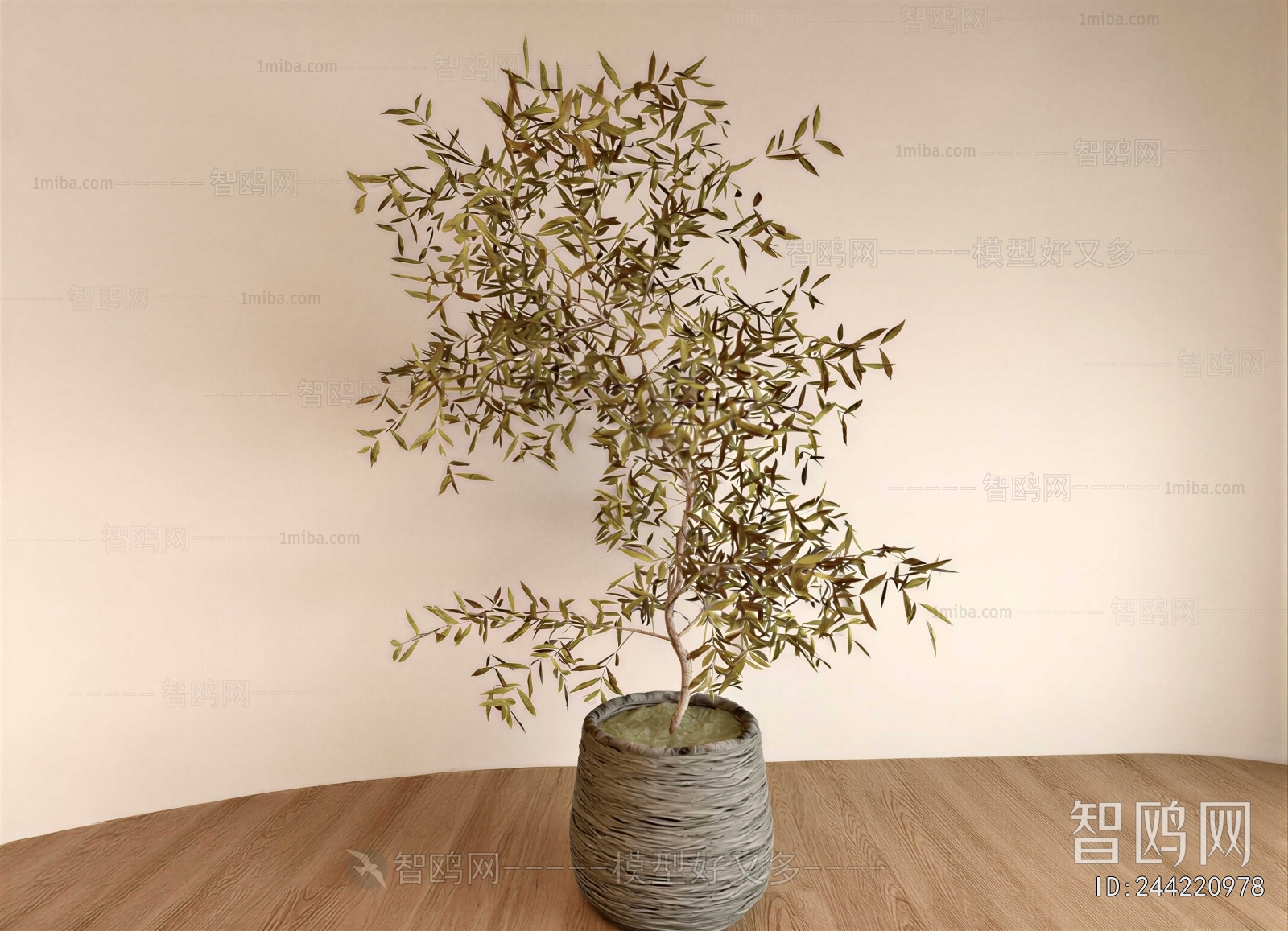 Modern Ground Green Plant Potted Plants