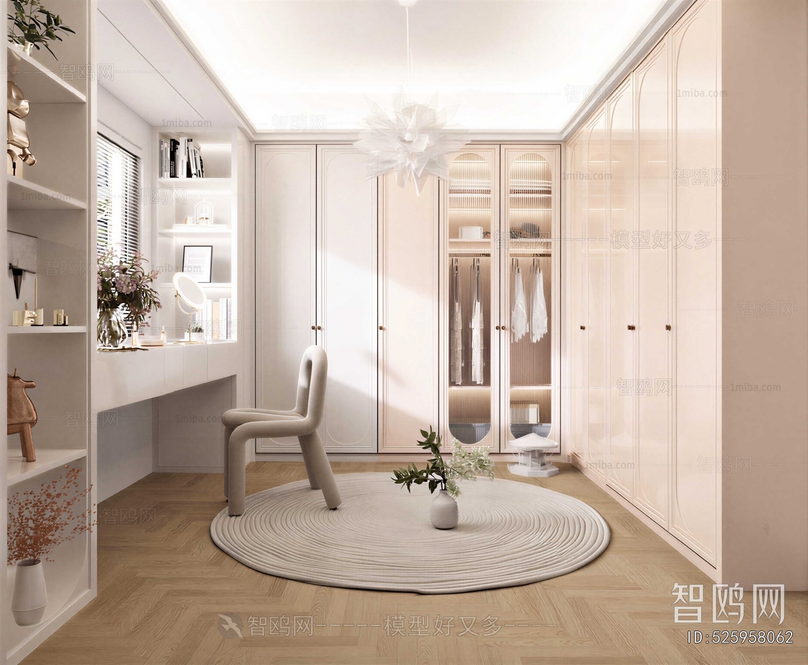 French Style Clothes Storage Area