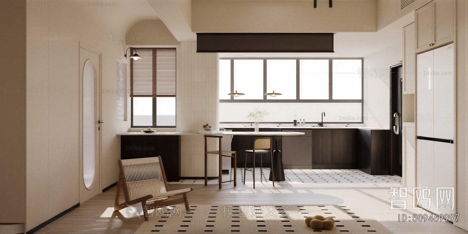 French Style Open Kitchen