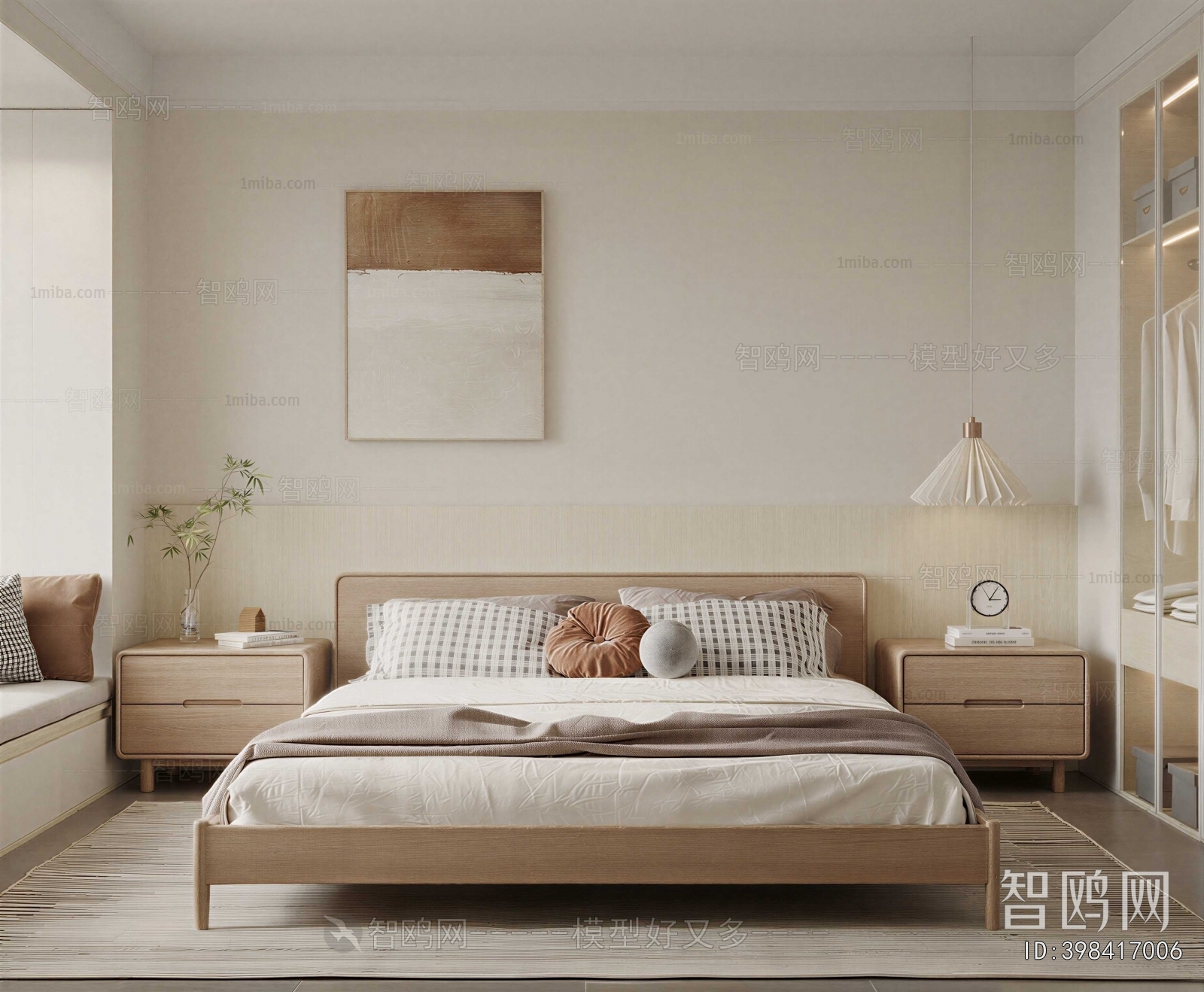 Wabi-sabi Style Bedroom