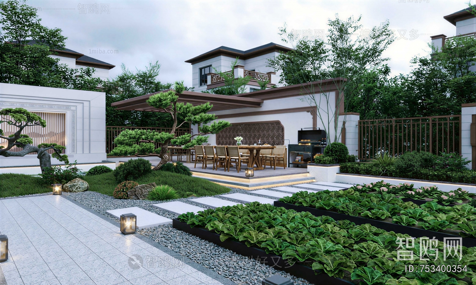 New Chinese Style Courtyard/landscape