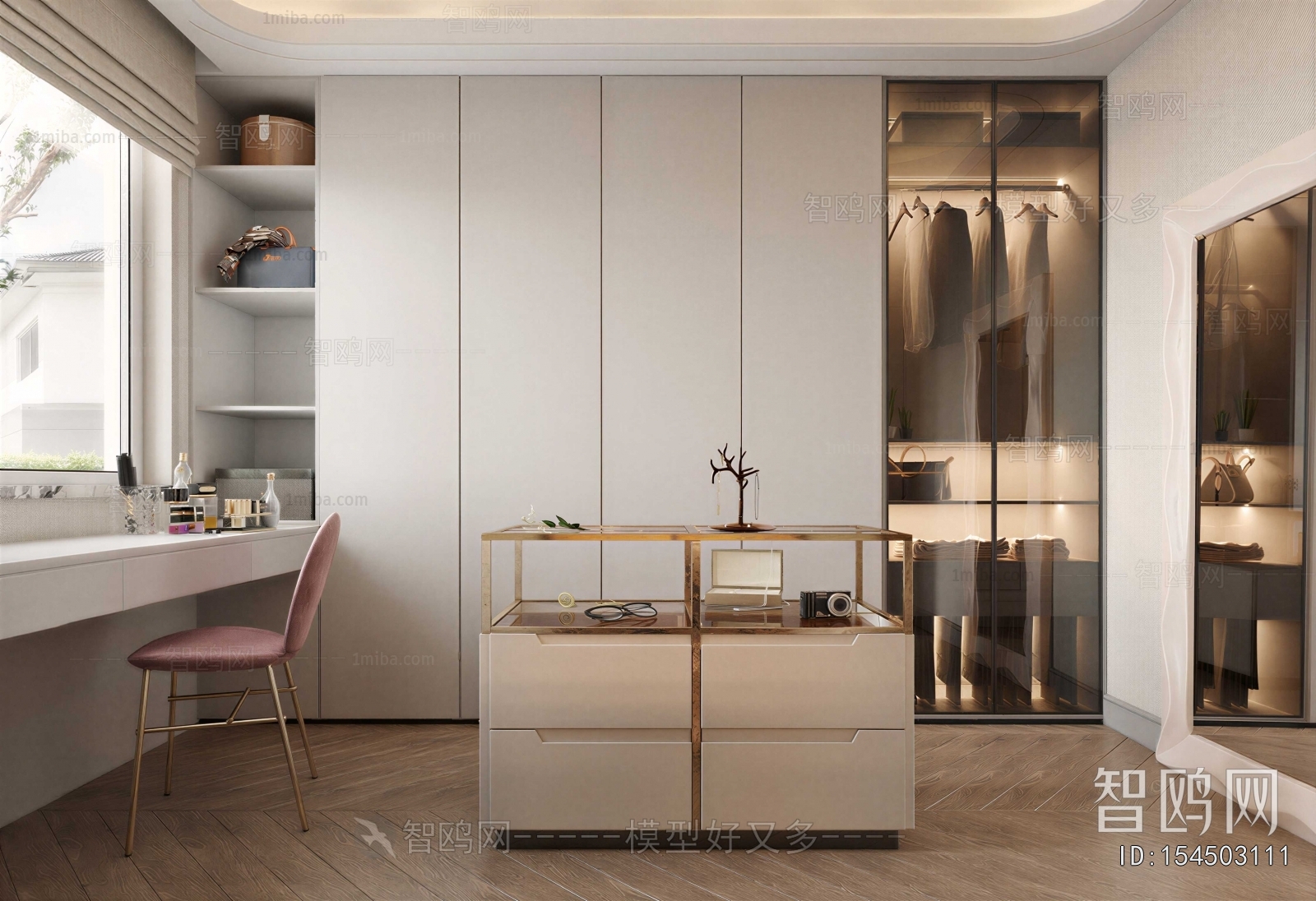 Modern Clothes Storage Area