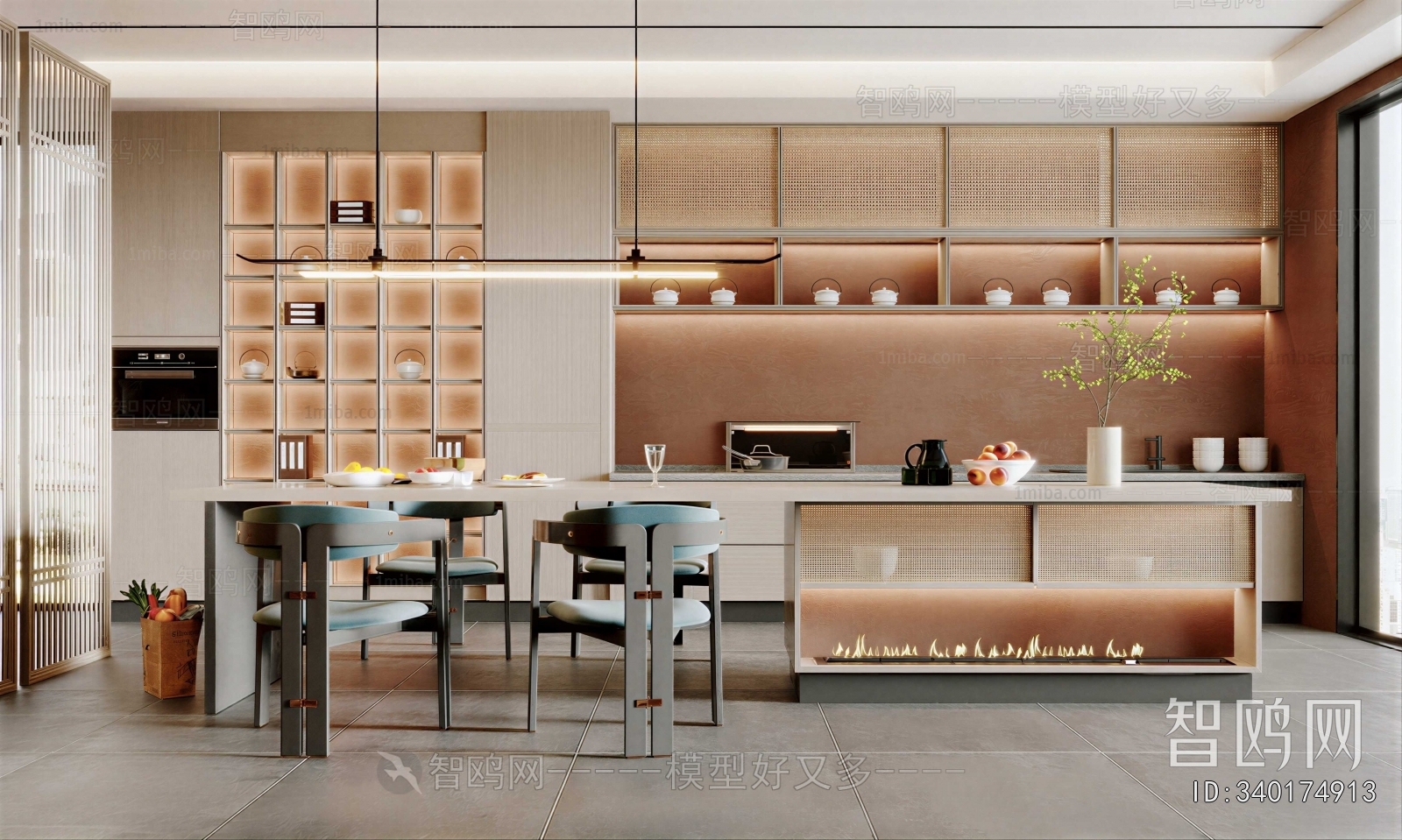 New Chinese Style Open Kitchen