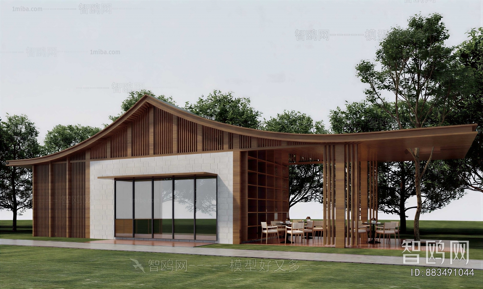 Chinese Style Public Building