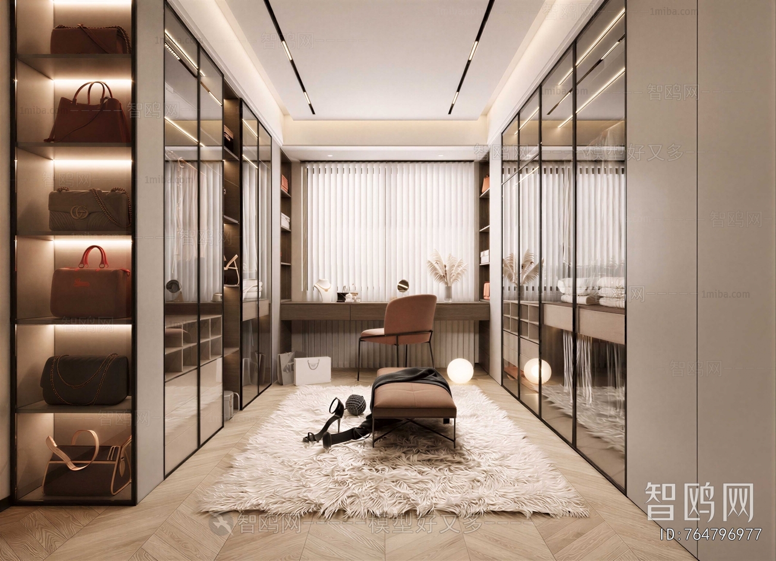 Modern Clothes Storage Area