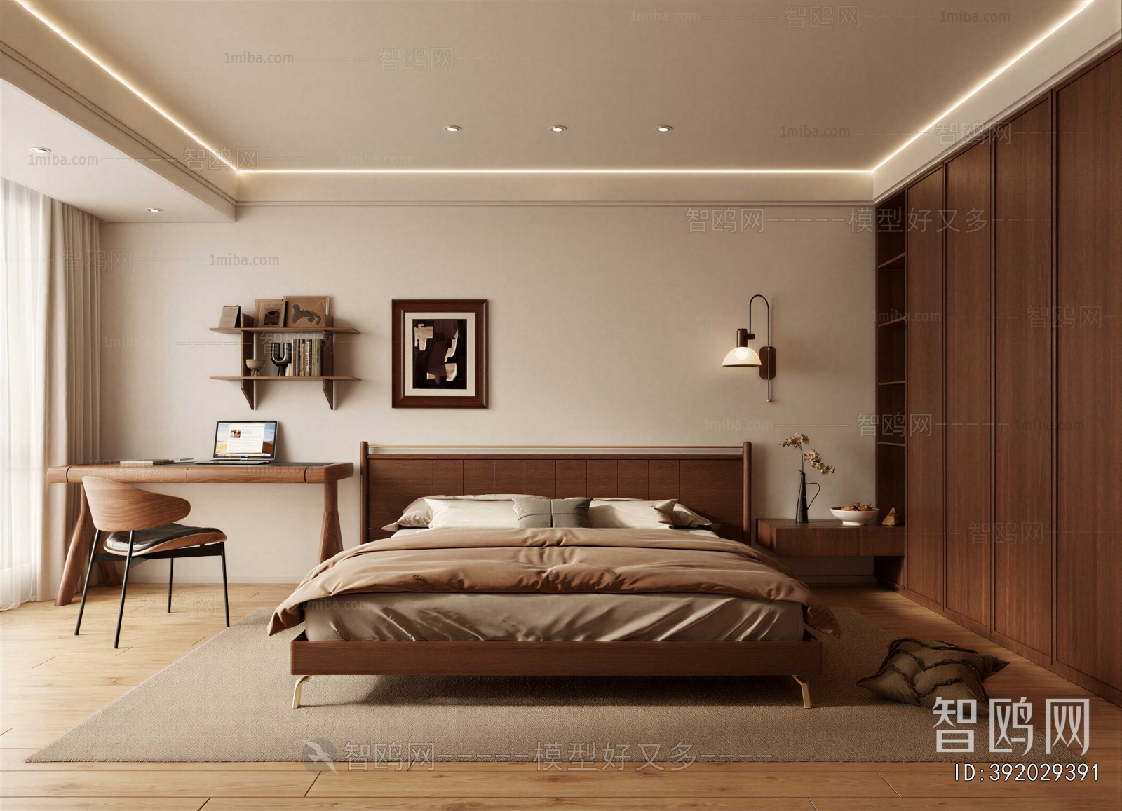 Wabi-sabi Style Bedroom