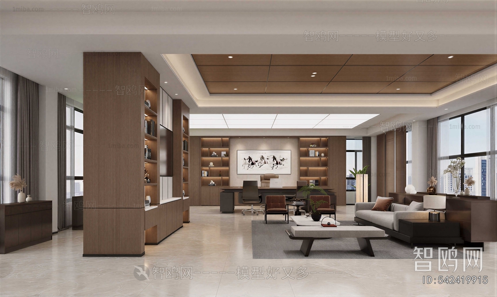 New Chinese Style Manager's Office