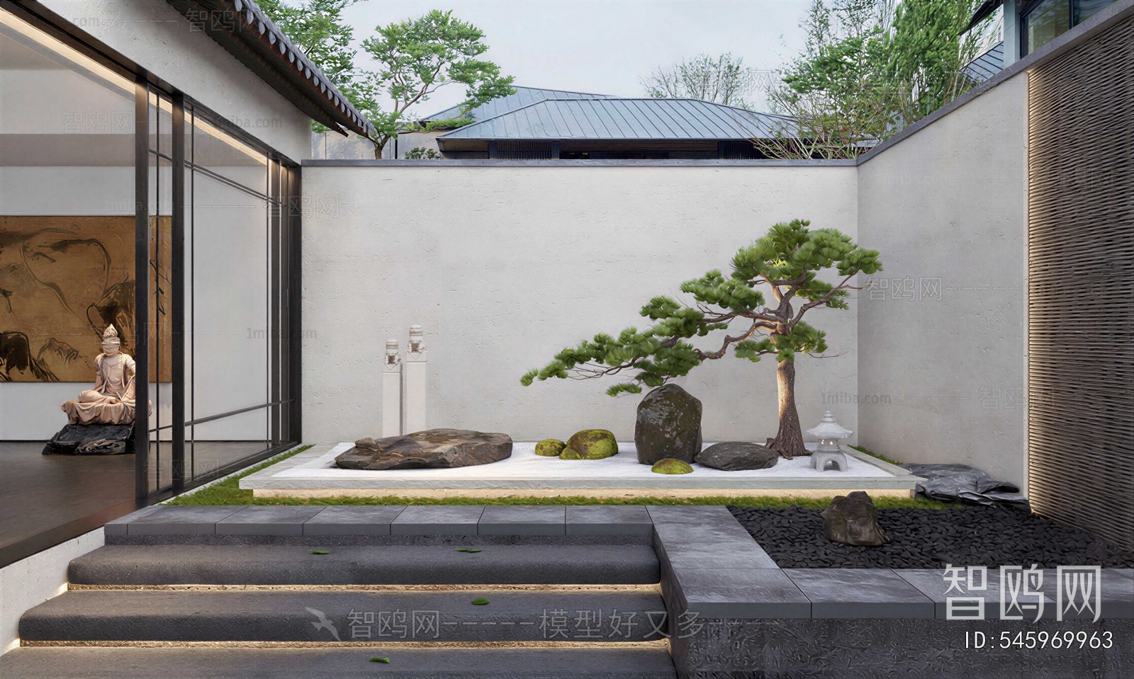 New Chinese Style Courtyard/landscape