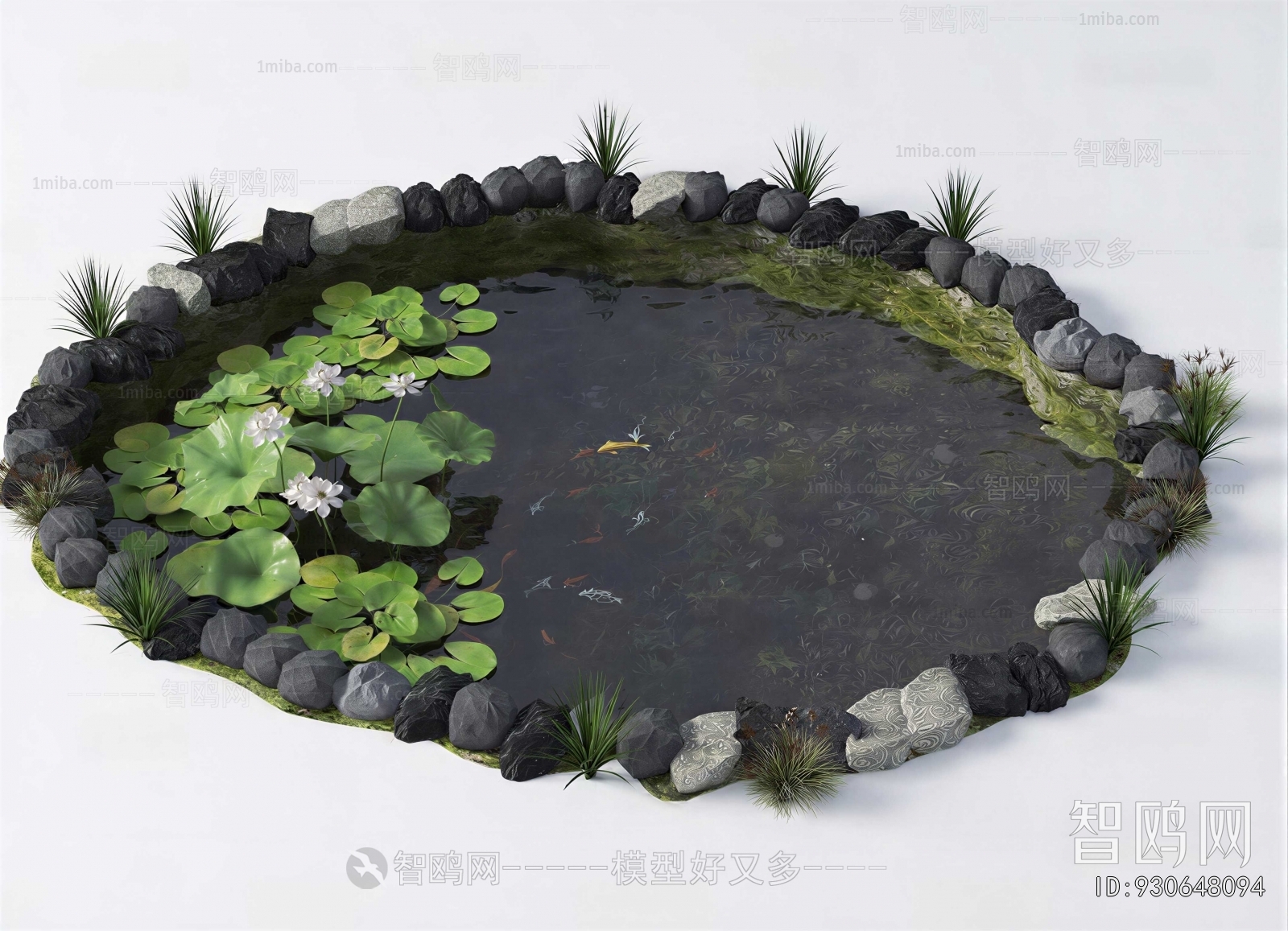 New Chinese Style Rockery Waterscape