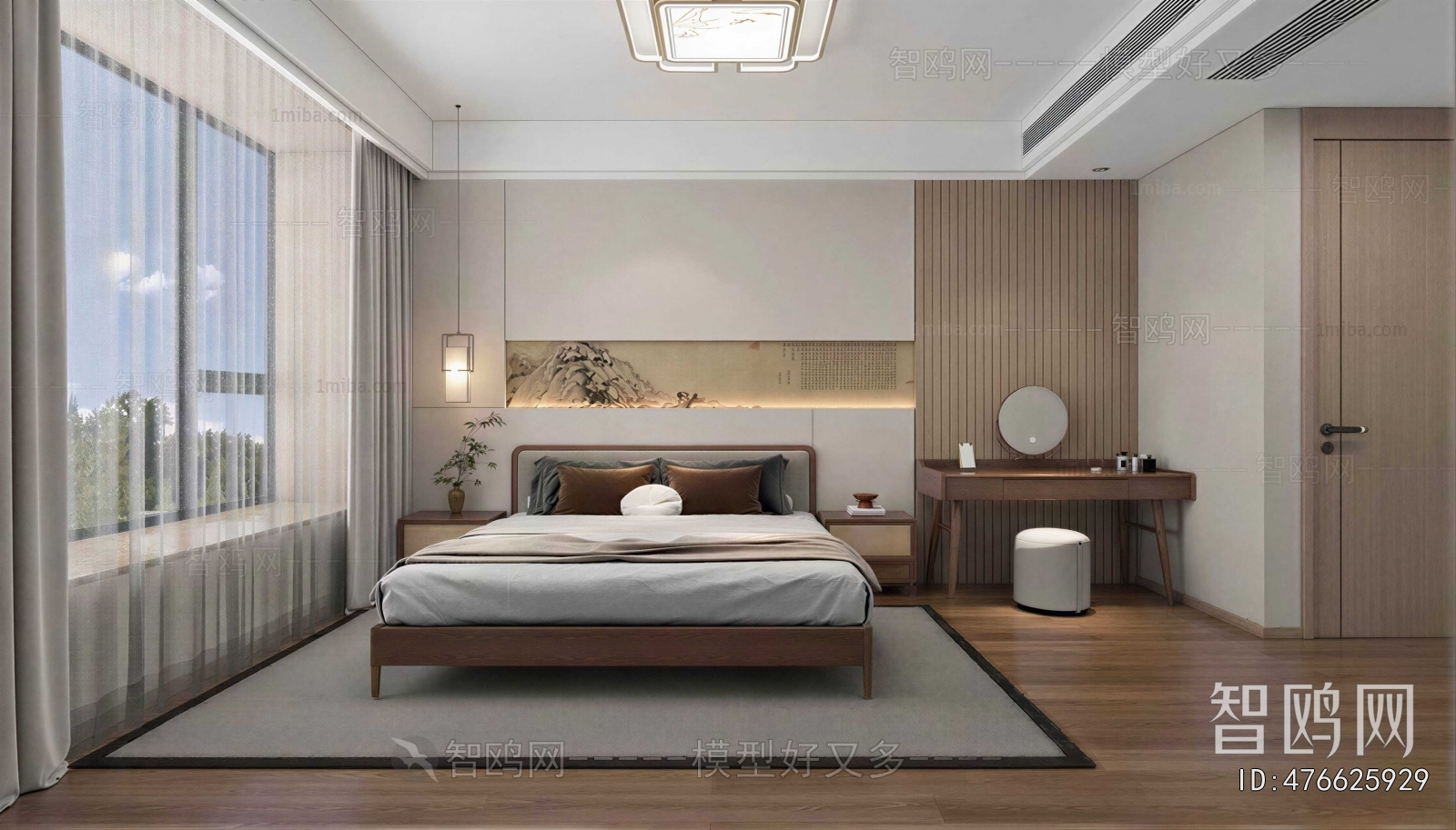 New Chinese Style Bedroom