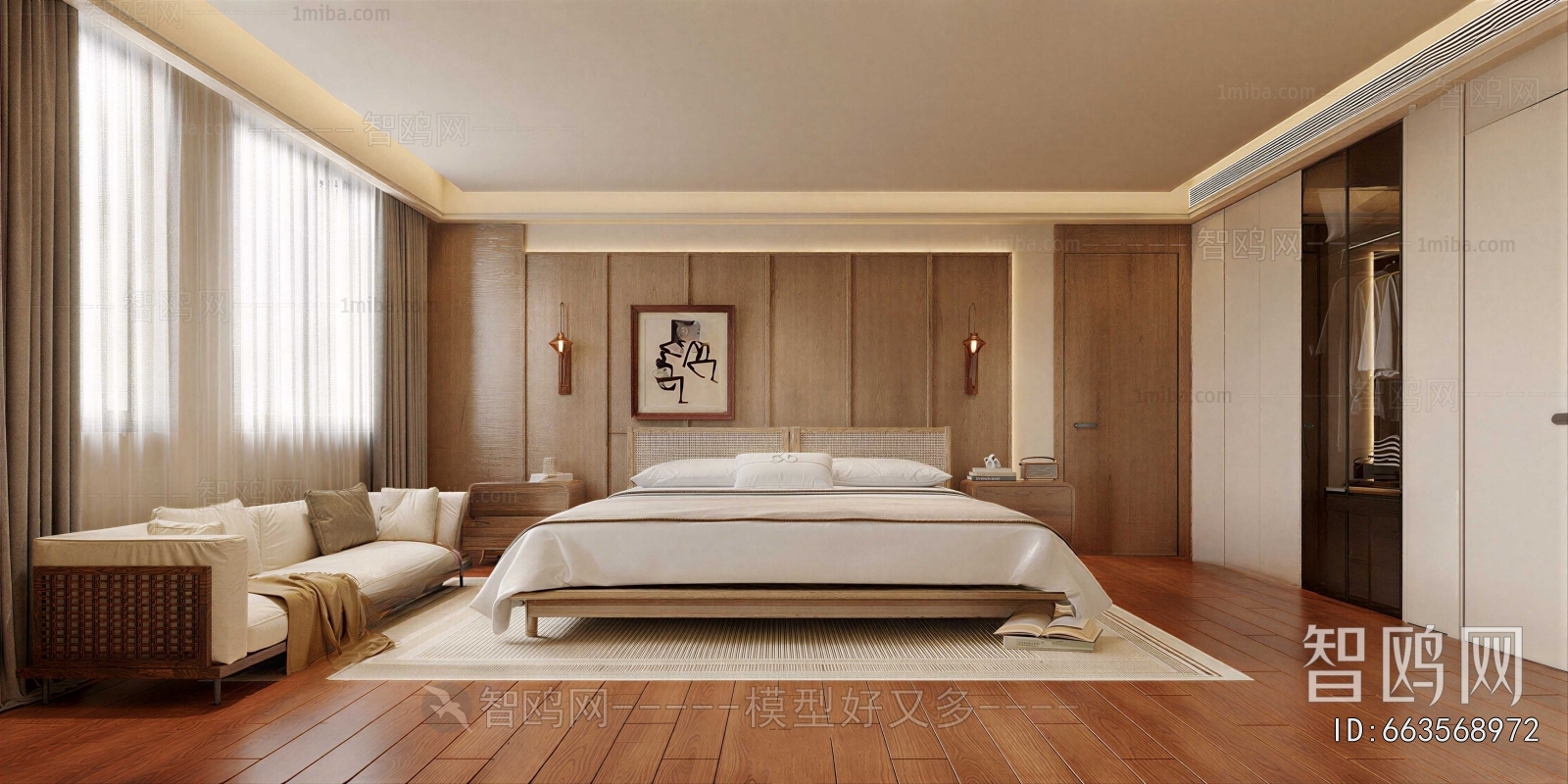 New Chinese Style Bedroom