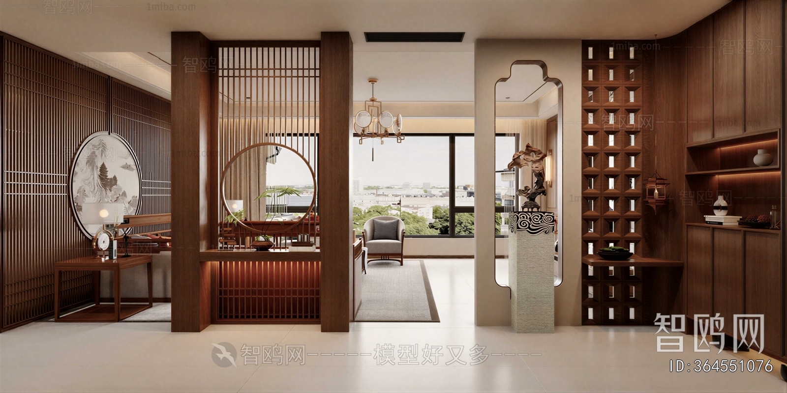 New Chinese Style Hallway