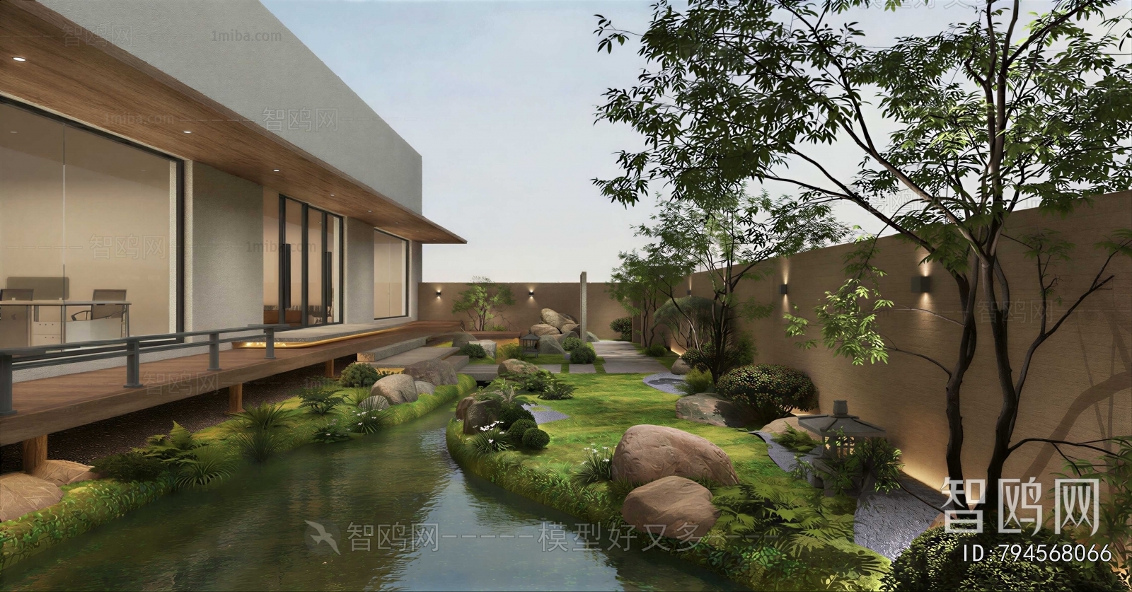 New Chinese Style Courtyard/landscape